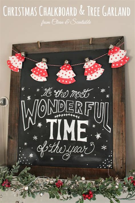 christmas chalkboard clean  scentsible