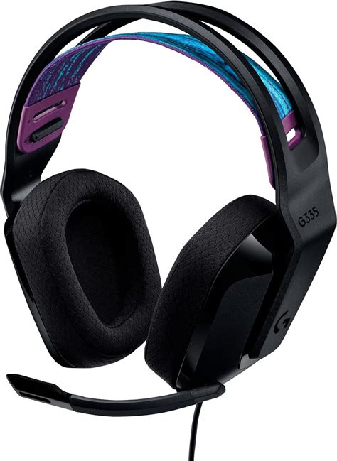 Headset Gamer Logitech G335 com Almofadas com Espuma de Memória, Design