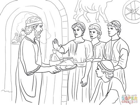 daniel chapter  daniel writing   wall coloring page daniel