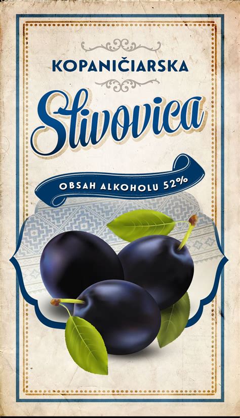 Etiketa - Kopaničiarska slivovica Cocktail Mix, Plum, Decoupage ...