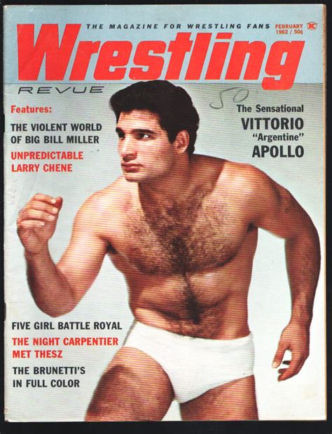 Wrestling Revue 2/1962-Vittorio Apollo-Big Bill Miller-Dick Beyer-Girl ...