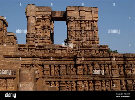 konark temple sculptures  res stock photography  images alamy