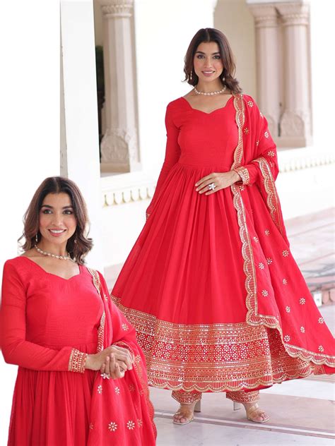 KA 1209 SILK WITH SEQUENCE DESIGNER PARTY WEAR GOWN DRESS AT BEST