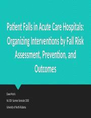 PowerPoint Patient Falls'-1.pptx - Patient Falls in Acute Care ...