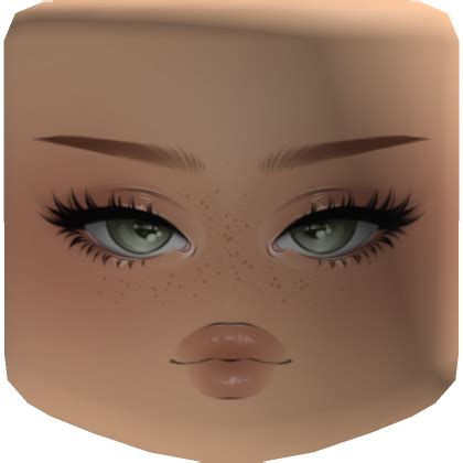 Green Eyes Freckles Face Light Skin Tone | Roblox Item - Rolimon's