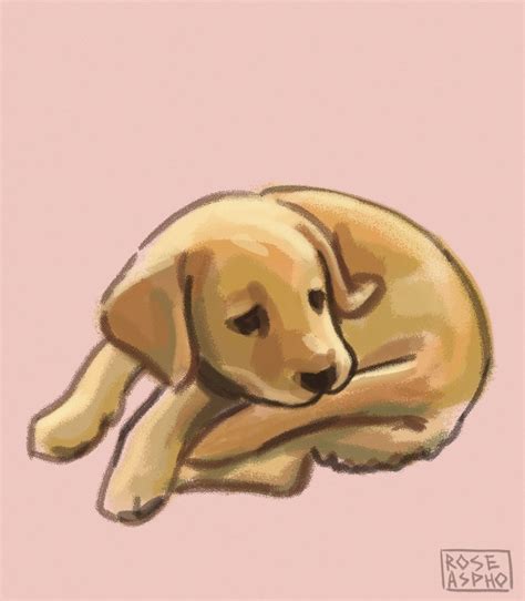 Щенок в стиле 2D, Детский, Животные на Illustrators.ru
