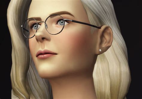 Sims 4 Round Glasses