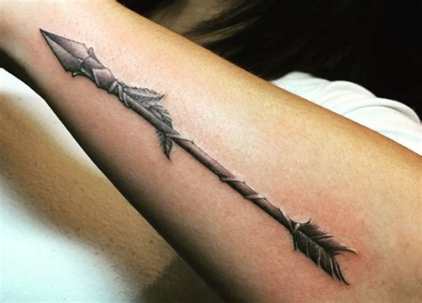 pin  andrea young turner  tattoo ideas arrow tattoos arrow
