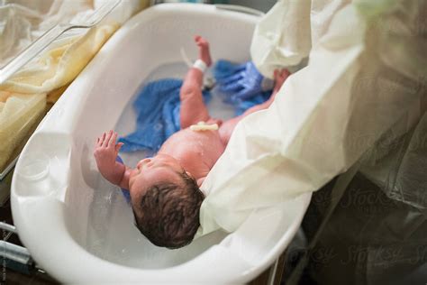 Newborn First Bath