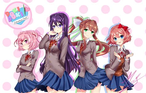 Doki Doki Literature club!! by Neru-kuroshiru on DeviantArt