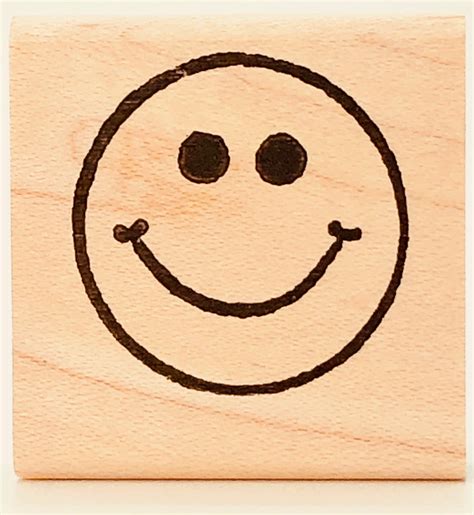 smiley face stamp rubber stamp plantation