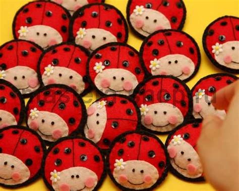 Броши из фетра своими руками