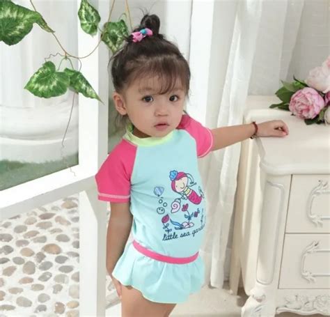 2018 new 1 8yrs Two Pieces Baby Girls Bathing Suits Little Girl ...