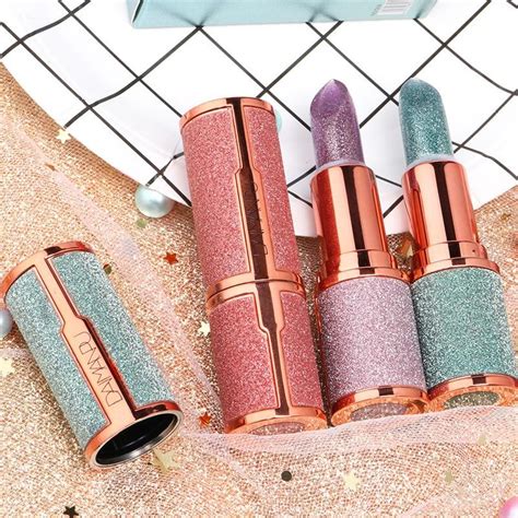 Cheap Glitter Matte Temperature Change Lipstick Waterproof Long Lasting ...
