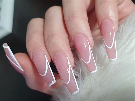 Nails With French Tip Outline at Sean Freeleagus blog