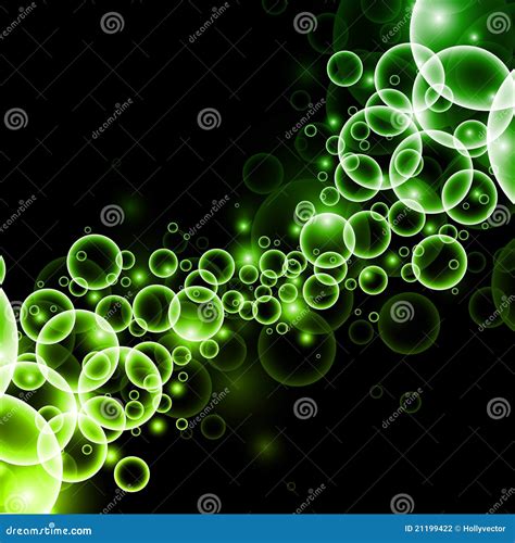 Green Bubbles stock illustration. Illustration of line - 21199422