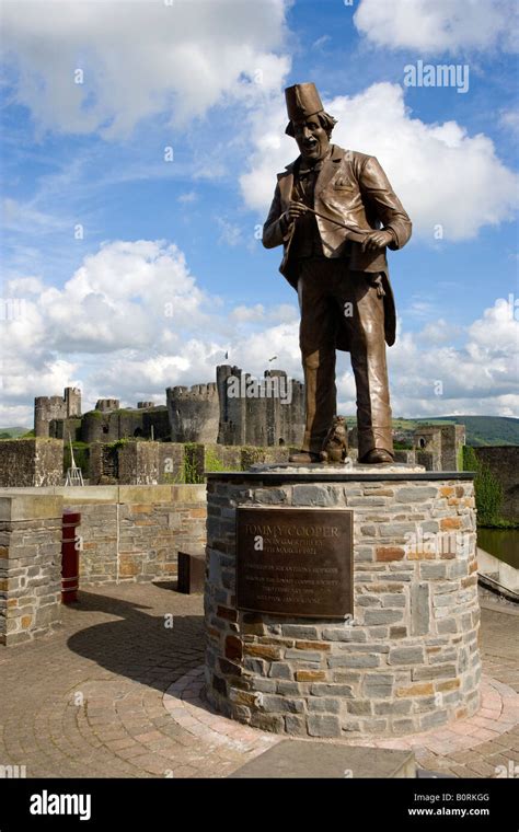 Tommy Cooper Statue Caerphilly South Wales Stock Photo - Alamy