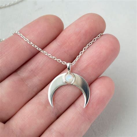 moon necklace | Sterling silver boho jewelry, Womens silver jewelry ...