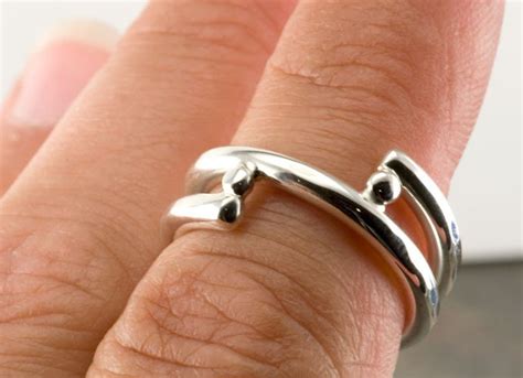 simple wrap  ring  sterling silver etsy
