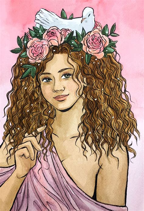 The Goddess of Love :) | Aphrodite, Greek mythology art, Drawings