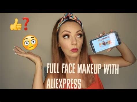 ГРИМ + Тест САМО С ПРОДУКТИ ОТ АЛИЕКСПРЕС / НЕПРОФЕСИОНАЛНО!!! - YouTube