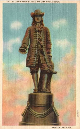 William Penn – The Man and The Statue | Postcard History