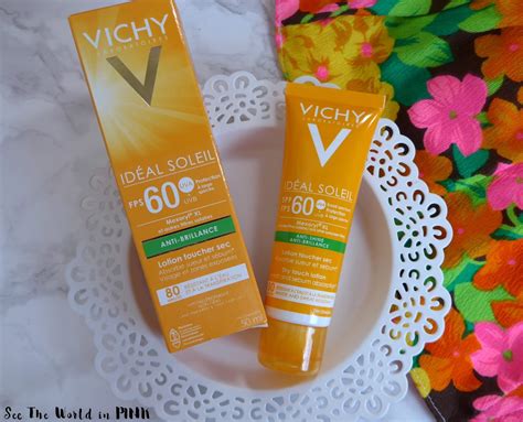 Vichy Ideal Soleil Anti-Shine Dry Touch Lotion SPF60 - Facial Sunscreen ...