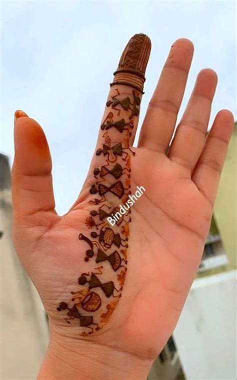 trendy finger mehndi designs  festivals celebrations