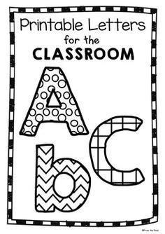 Bulletin Board Letters - Classroom Decor | Preschool classroom ...