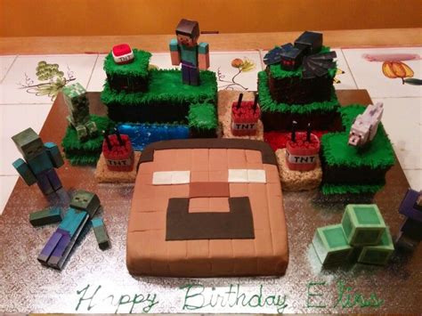 Minecraft Herobrine Cake