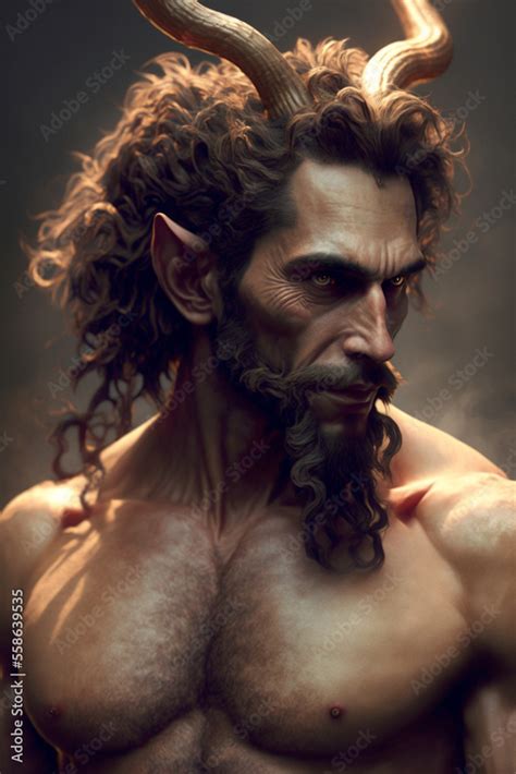 Generative AI illustration of satyr from greek mythology Stock ...