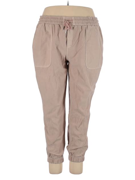 Athleta Solid Tan Sweatpants Size 24 (Plus) - 52% off | thredUP