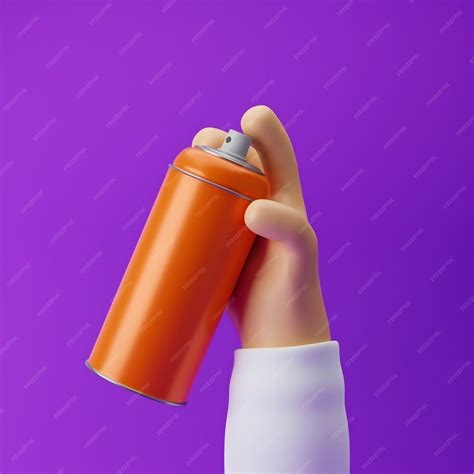 spray  cartoon  hand