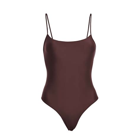 Niki One Piece Swimsuit Chocolate Brown - Masarà