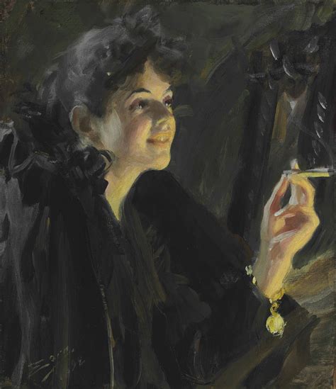Anders Zorn (Swedish, 1860-1920) , The Cigarette Girl | Christie's