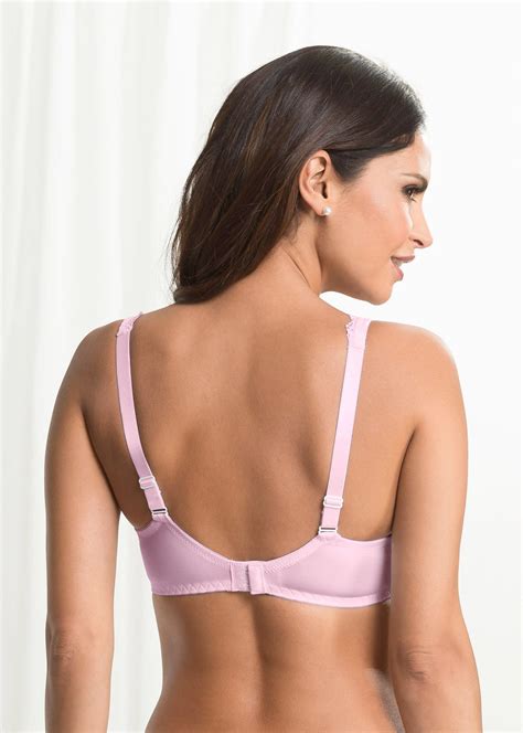 Beugel bh met sierlijk kant (set van 2) roze+wit • Prijs € 18,99