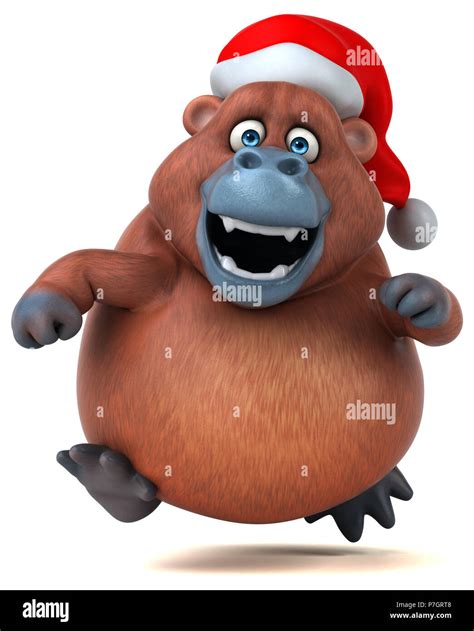 Fun Orangutan - 3D Illustration Stock Photo - Alamy