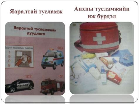 Эрүүл мэнд : Анхны тусламж