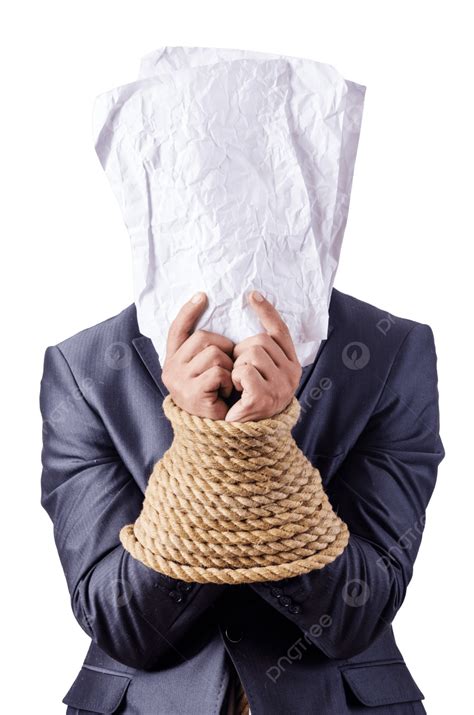 Businessman Tied Up With Rope Businessman, Slave, Trapped, White PNG