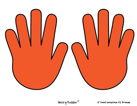 Hand Outline Template Printable