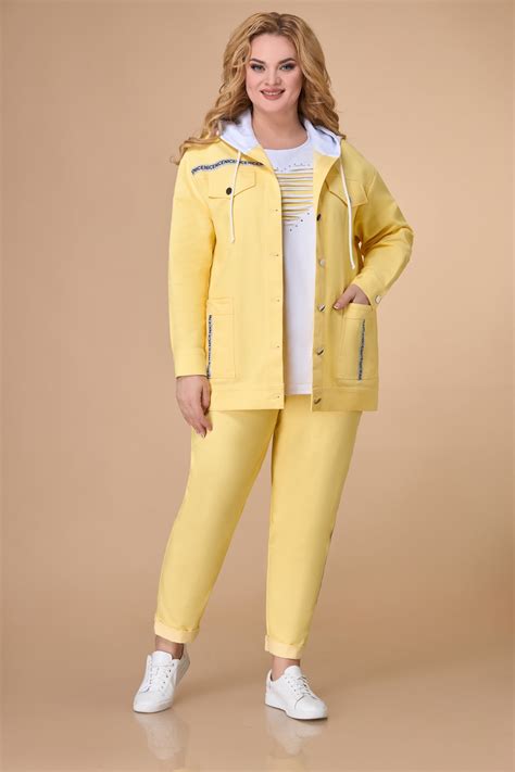 Костюм брючный 1569 жёлтый Svetlana Style купить в интернет магазине ...