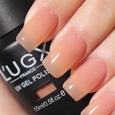 Amazon.com: L'UGX Light Sheer Nude Gel Polish 15ML Neutral Fall Gel