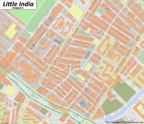 Detailed Map Of Little India | Singapore - Ontheworldmap.com