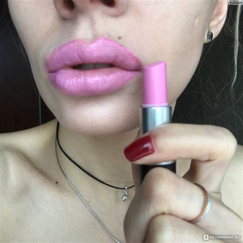 Губная помада MAC Lipstick Amplified - «Сладкая розовая малышка +фото ...