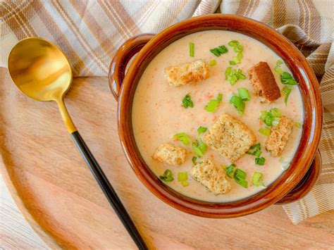 Slow Cooker Cheddar Soup » Not Entirely Average
