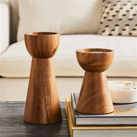 pure wood pillar candle holders artofit