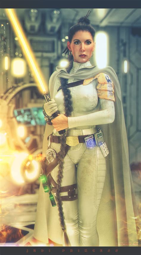 Leia as a Jedi by the amazing Ashley Martin : r/StarWars