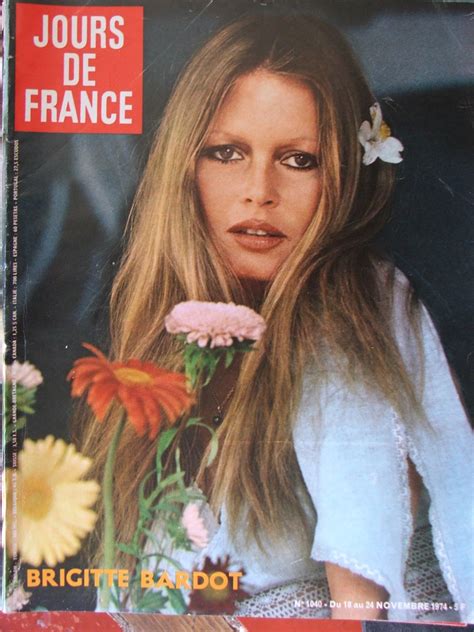 Brigitte Bardot in Paris in October 1974. | Sterren