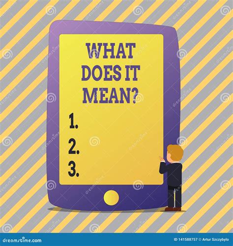 Text Sign Showing What Does it Meanquestion. Conceptual Photo Confusion