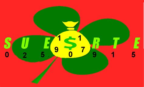 suerte suerte en la loteria